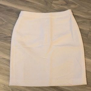 Banana Republic White Pencil Skirt